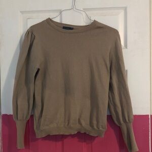 Women’s Tan Crewneck Sweater Top